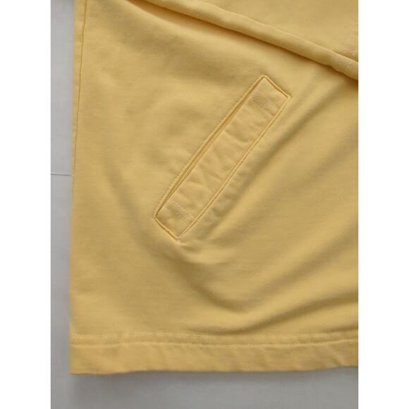 SAG HARBOR SPORT Sunny Yellow Hooded Button Up Jacket Women's Size Petite S - Picture 4 of 6